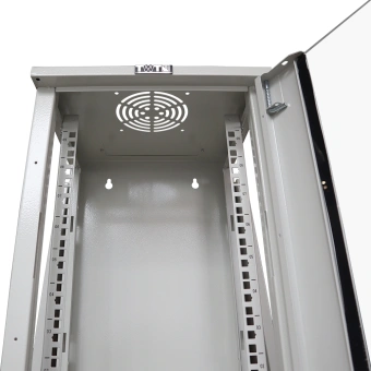 Шкаф коммутационный Lanmaster (TWT-CBW10G-12U-3X3-GY) настенный 10U 312x300мм пер.дв.стекл 30кг серый - купить недорого с доставкой в интернет-магазине