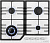 Газовая варочная поверхность Maunfeld EGHE.64.43CW/G белый