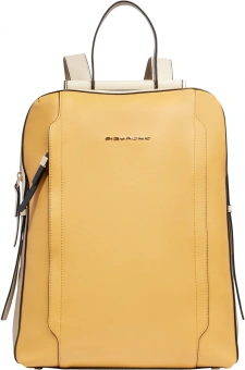 Рюкзак женский Piquadro Circle CA4576W92/GBE желтый/бежевый кожа - купить недорого с доставкой в интернет-магазине