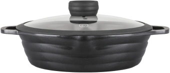Сотейник Rondell Pacific Grey RDA-1907 d=28см (с крышкой) графитовый - купить недорого с доставкой в интернет-магазине