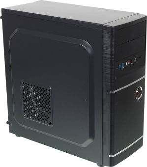 Корпус Accord ACC-B301 черный без БП ATX 3x120mm 2xUSB2.0 2xUSB3.0 audio - купить недорого с доставкой в интернет-магазине