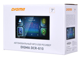 Автомагнитола Digma DCR-610 2DIN 4x50Вт - купить недорого с доставкой в интернет-магазине