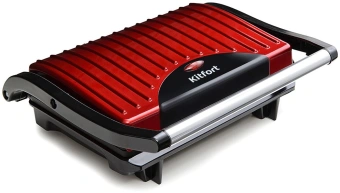 Сэндвичница Kitfort КТ-1609 Panini Maker 640Вт красный/черный - купить недорого с доставкой в интернет-магазине