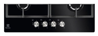Газовая варочная поверхность Electrolux KGG6426K черный - купить недорого с доставкой в интернет-магазине