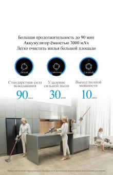 Пылесос ручной Dreame V11 450Вт серый/красный - купить недорого с доставкой в интернет-магазине