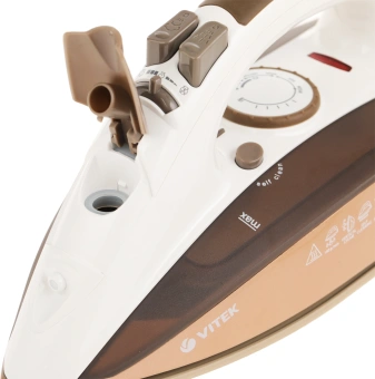 Утюг Vitek VT-1209 2400Вт коричневый - купить недорого с доставкой в интернет-магазине