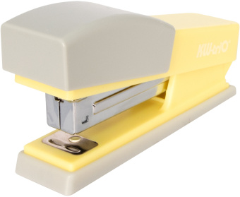 Степлер Kw-Trio 055X6-YEL Swing Standing 24/6 26/6 (20листов) желтый 100скоб пластик коробка - купить недорого с доставкой в интернет-магазине