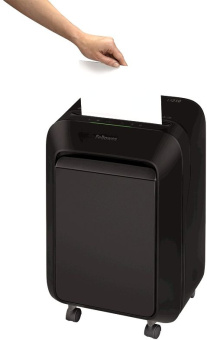 Шредер Fellowes PowerShred LX210 черный (секр.P-4) фрагменты 16лист. 23лтр. скрепки скобы пл.карты - купить недорого с доставкой в интернет-магазине