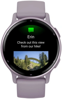 Смарт-часы Garmin Vivoactive 5 30.4мм 1.2" AMOLED корп.сиреневый рем.сиреневый разм.брасл.:125-190мм (010-02862-13) - купить недорого с доставкой в интернет-магазине