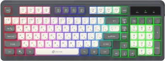 Клавиатура Оклик 731G серый/белый USB for gamer LED - купить недорого с доставкой в интернет-магазине