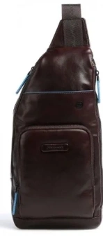 Рюкзак слинг Piquadro Blue Square Revamp CA5577B2V/MO красное дерево кожа - купить недорого с доставкой в интернет-магазине