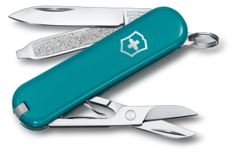 Нож перочинный Victorinox Classic SD Mountain Lake (0.6223.23G) 58мм 7функц. подар.коробка - купить недорого с доставкой в интернет-магазине