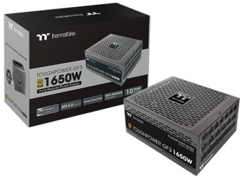 Блок питания Thermaltake ATX 1650W Toughpower GF3 Gen.5 80+ gold 24pin APFC 140mm fan color LED 16xSATA Cab Manag RTL - купить недорого с доставкой в интернет-магазине