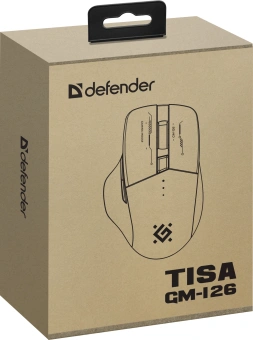 Мышь Defender Tisa GM-126 белый/синий оптическая 1600dpi silent беспров. BT/Radio USB 6but (52126) - купить недорого с доставкой в интернет-магазине