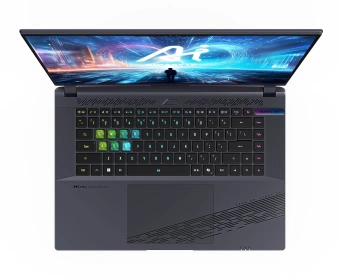Ноутбук Gigabyte Aorus 16X Core i7 13650HX 16Gb SSD1Tb NVIDIA GeForce RTX4070 8Gb 16" IPS QHD+ (2560x1600) FreeDOS grey WiFi BT Cam (9SG-43KZC54SD) - купить недорого с доставкой в интернет-магазине