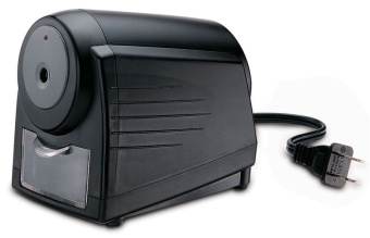 Точилка для карандашей электрическая Kw-Trio 3252 1 отверстие пластик черный (от сети 220В) - купить недорого с доставкой в интернет-магазине