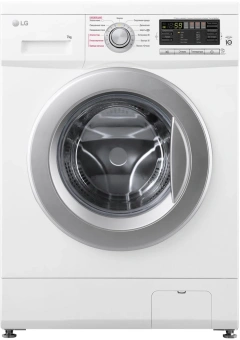 Стиральная машина LG F1296HDS1 класс: A загр.фронтальная макс.:7кг белый инвертер - купить недорого с доставкой в интернет-магазине