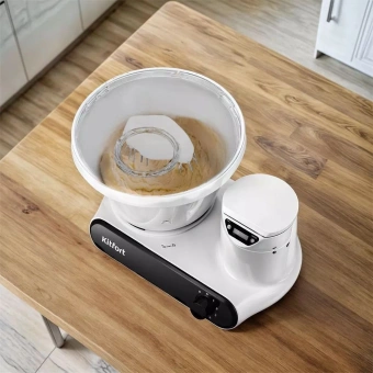 Миксер планетарный Kitfort КТ-3478 1200Вт белый - купить недорого с доставкой в интернет-магазине