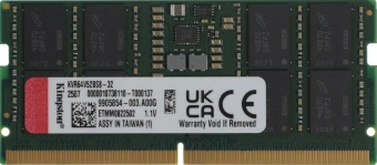 Память DDR5 32GB 6400MHz Kingston KVR64V52BS8-32 Valueram RTL PC5-51200 CL52 SO-DIMM 262-pin 1.1В single rank Ret - купить недорого с доставкой в интернет-магазине