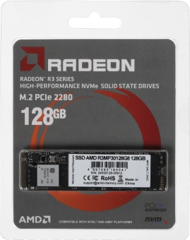 Накопитель SSD AMD PCIe 3.0 x4 128GB R3MP30128G8 Radeon M.2 2280 - купить недорого с доставкой в интернет-магазине