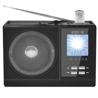 Радиоприемник портативный Сигнал Эфир-10 черный - купить недорого с доставкой в интернет-магазине