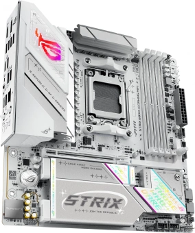 Материнская плата Asus ROG STRIX B850-G GAMING WIFI SocketAM5 AMD B850 4xDDR5 mATX AC`97 8ch(7.1) 2.5Gg RAID+HDMI+DP - купить недорого с доставкой в интернет-магазине