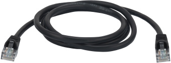 Патч-корд Buro UTP 4 пары cat5E CCA molded 1м черный RJ-45 (m)-RJ-45 (m) - купить недорого с доставкой в интернет-магазине