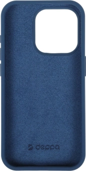 Чехол (клип-кейс) Deppa для Apple iPhone 15 Pro Liquid Silicone синий - купить недорого с доставкой в интернет-магазине