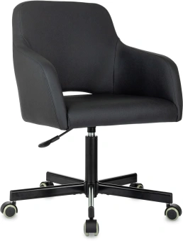 Кресло Бюрократ CH-380M черный эко.кожа крестов. металл - купить недорого с доставкой в интернет-магазине