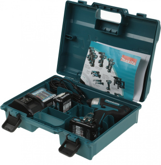 Шуруповерт Makita TD110DWAE аккум. патрон:держатель бит 1/4" (кейс в комплекте) - купить недорого с доставкой в интернет-магазине