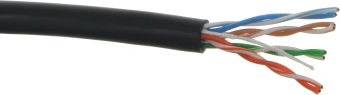 Кабель информационный NTSS NTSS-OUT-UTP4-5Е-PE-BL кат.5E UTP 4 пары 24AWG PE внешний 305м черный - купить недорого с доставкой в интернет-магазине
