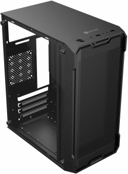 Корпус Оклик OCC-MN301 черный без БП mATX 1x80mm 2x120mm 1xUSB2.0 1xUSB3.0 audio - купить недорого с доставкой в интернет-магазине