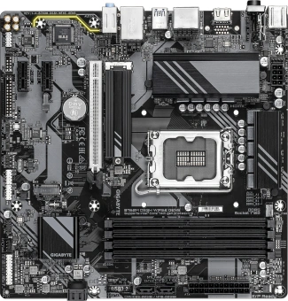 Материнская плата Gigabyte B760M DS3H WF6E GEN5 Soc-1700 Intel B760 4xDDR5 mATX AC`97 8ch(7.1) 2.5Gg RAID+HDMI+DP - купить недорого с доставкой в интернет-магазине