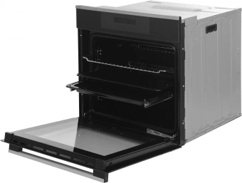 Духовой шкаф Электрический Haier HOX-FP3ABX черный/нержавеющая сталь - купить недорого с доставкой в интернет-магазине