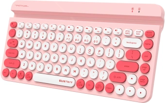Клавиатура A4Tech FBK30 розовый USB беспроводная BT/Radio slim Multimedia (FBK30 RASPBERRY) - купить недорого с доставкой в интернет-магазине