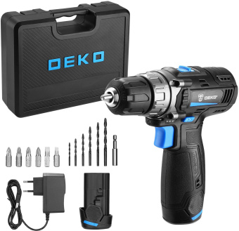 Дрель-шуруповерт Deko GCD12DU3 SET 3 аккум. патрон:быстрозажимной (кейс в комплекте) (063-4097) - купить недорого с доставкой в интернет-магазине