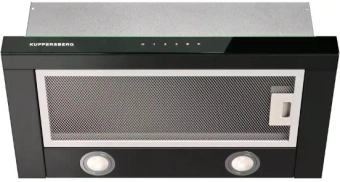 Вытяжка встраиваемая Kuppersberg High-Tech Slimtouch 60 B черный управление: кнопочное (1 мотор) - купить недорого с доставкой в интернет-магазине