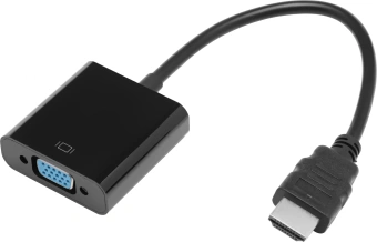 Переходник видео Premier 5-983B HDMI/VGA (f) 0.15м. черный - купить недорого с доставкой в интернет-магазине