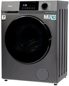 Стиральная машина Midea MFC3712BSW40/S класс: A загр.фронтальная макс.:7кг темно-серебристый инвертор - купить недорого с доставкой в интернет-магазине