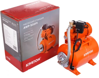Насосная станция центробежный Кратон AWP-500PI 500Вт 3000л/час (5 04 05 006) - купить недорого с доставкой в интернет-магазине