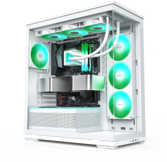 Корпус Montech TG3 белый без БП ATX 9x120mm 4x140mm 2xUSB3.0 audio bott PSU - купить недорого с доставкой в интернет-магазине