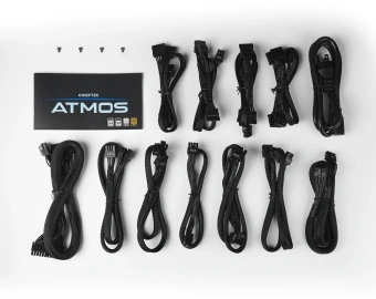 Блок питания Chieftec ATX 850W Atmos CPX-850FC 80+ gold (20+4pin) APFC 120mm fan 9xSATA Cab Manag RTL - купить недорого с доставкой в интернет-магазине