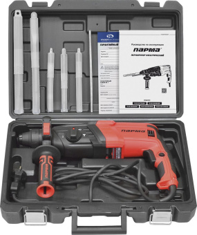 Перфоратор Парма П-02-26/900ЭР патрон:SDS-plus уд.:3Дж 900Вт (кейс в комплекте) - купить недорого с доставкой в интернет-магазине