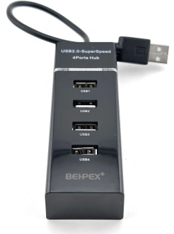 Разветвитель USB 2.0 BPH-920 4порт. черный - купить недорого с доставкой в интернет-магазине