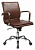 Кресло руководителя Бюрократ Ch-993-Low коричневый эко.кожа низк.спин. крестов. металл хром