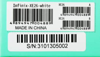 Гарнитура внутриканальные Infinix XBuds XE26 белый беспроводные bluetooth в ушной раковине (10311752) - купить недорого с доставкой в интернет-магазине