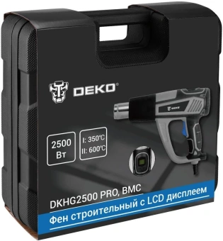 Технический фен Deko DKHG2500 PRO 2500Вт темп.350/600С (085-1078) - купить недорого с доставкой в интернет-магазине