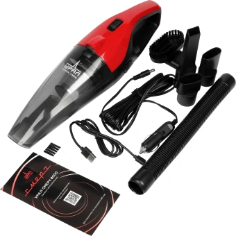 Пылесос Автомобильный Ural Смерч 8000 черный/красный 100Вт - купить недорого с доставкой в интернет-магазине