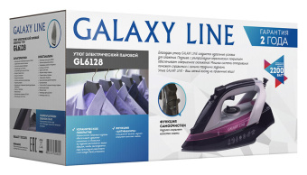 Утюг Galaxy Line GL 6128 2200Вт черный/фиолетовый - купить недорого с доставкой в интернет-магазине