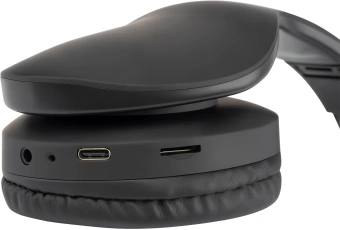 Гарнитура накладные Hyundai H-HP104 черный беспроводные bluetooth оголовье - купить недорого с доставкой в интернет-магазине